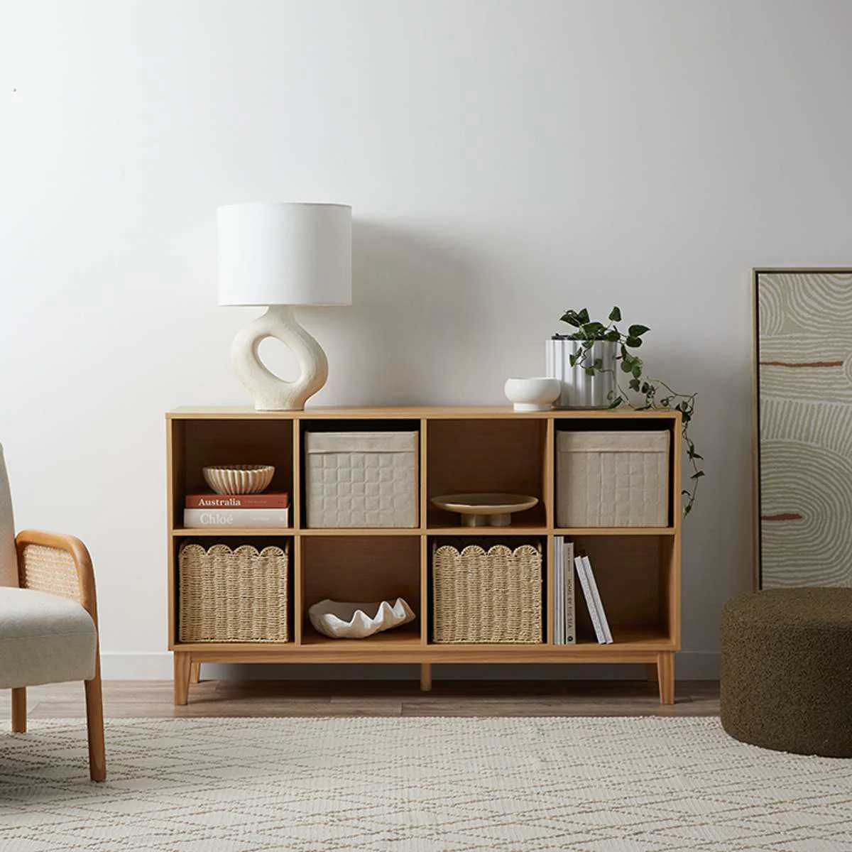 Watson 8 Cube Storage Unit - Natural - Image 4