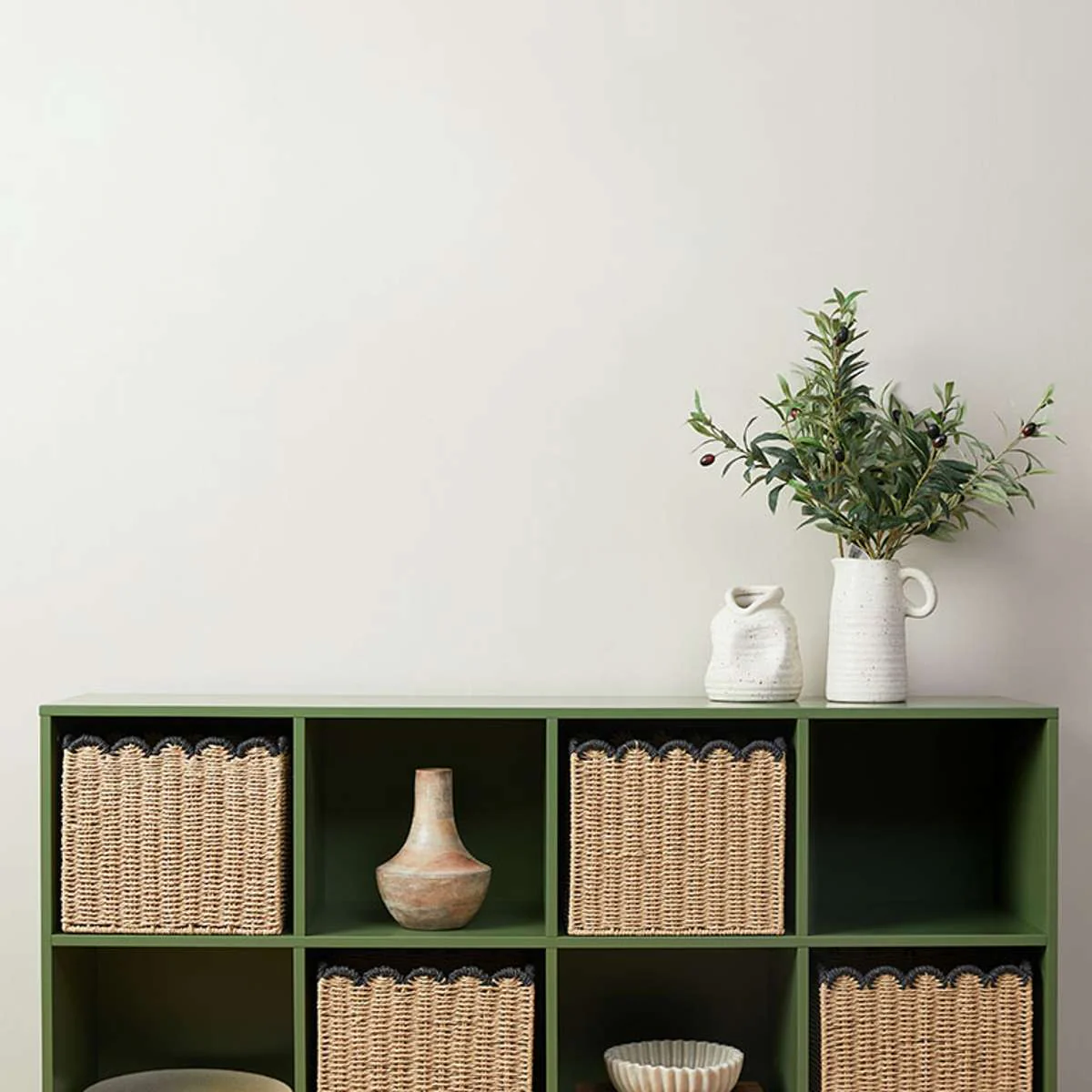 Watson 8 Cube Storage Unit - Olive Green - Image 4