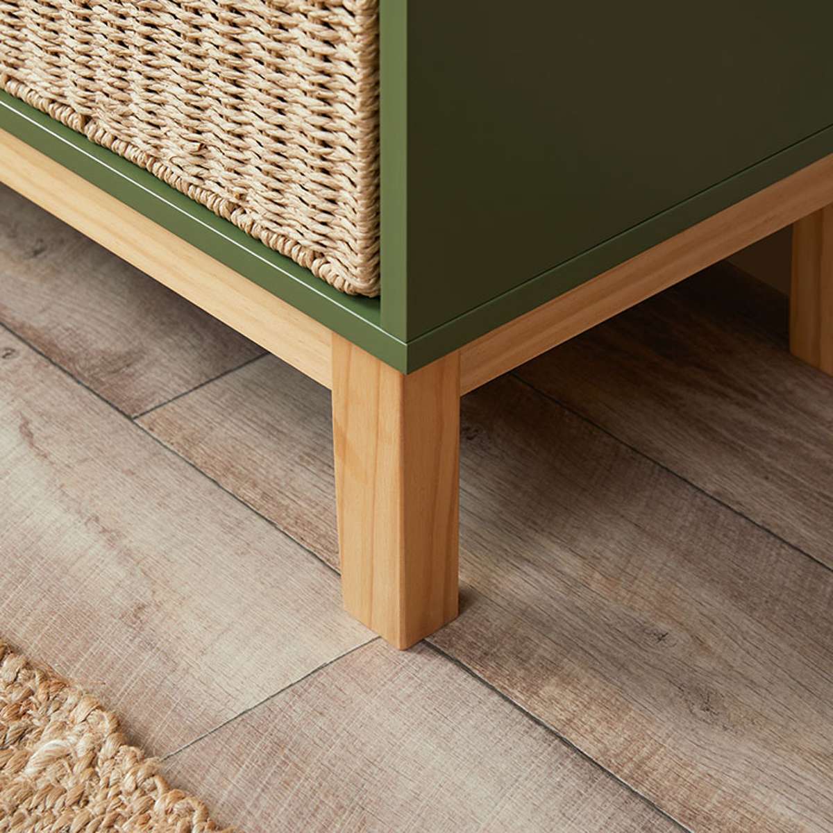 Watson 8 Cube Storage Unit - Olive Green - Image 7