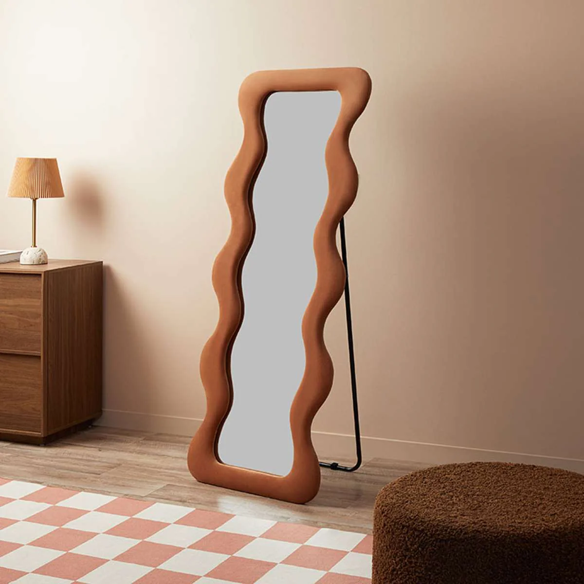 Wiggly Mirror - Rust - Image 3