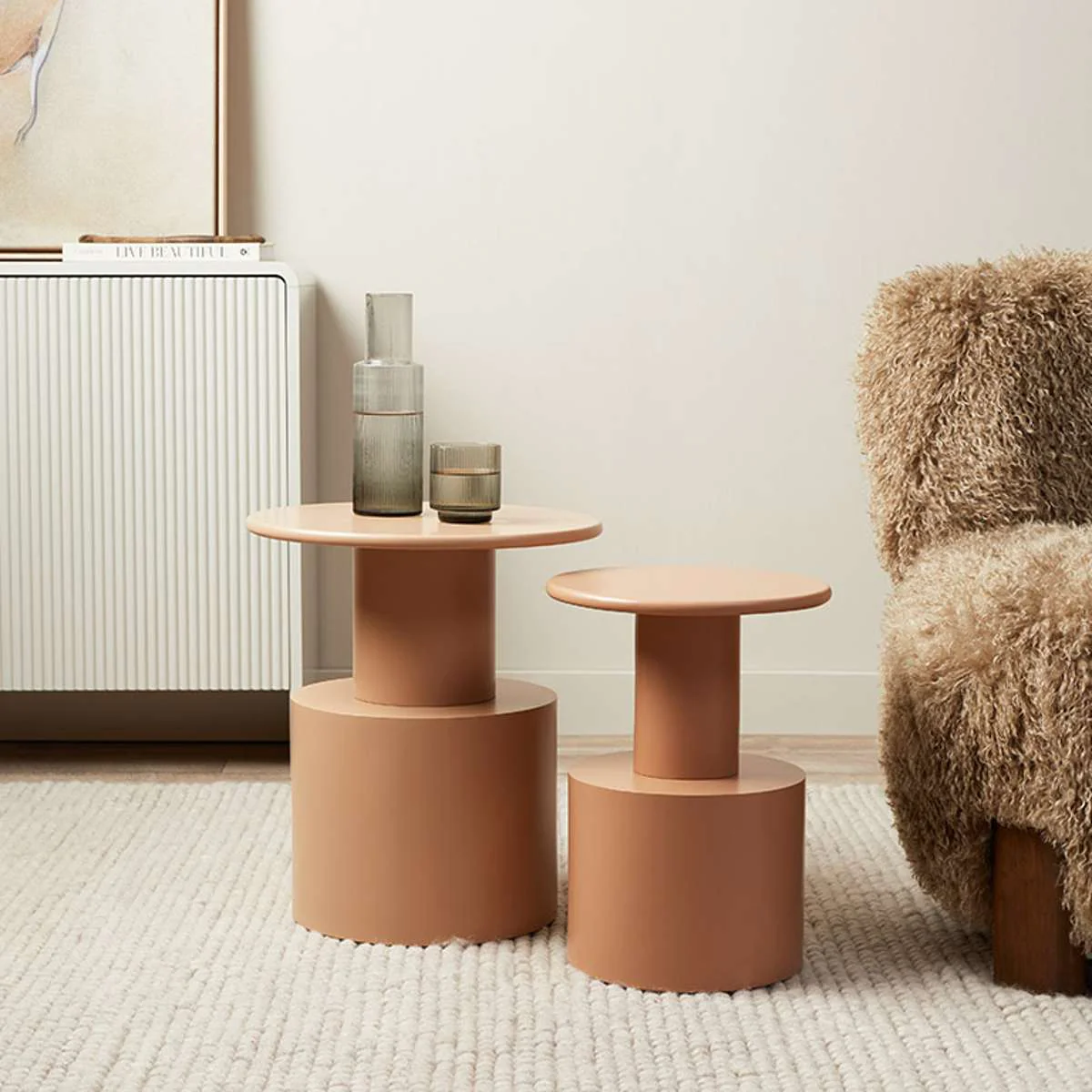 Zayne Side Table - Tan - Image 3